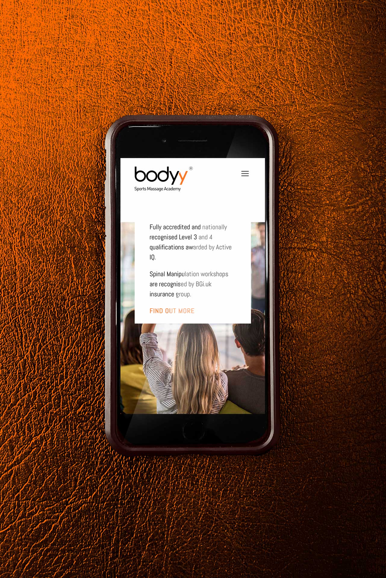Website for bodyy® Academy
